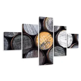 obraz-5-czesciowy-do-biura-beczki-z-whisky-250x150