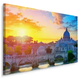 obraz-do-salonu-widoki-slonce-wlochy-rzym-90x60