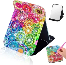 lusterko-diy-malowanie-prace-reczne-diamenty-przyklejane-personalizacja