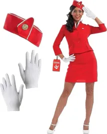 stroj-kostium-stewardessa-komplet-garnitur-spodnica-zestaw-halloween-bal-xl