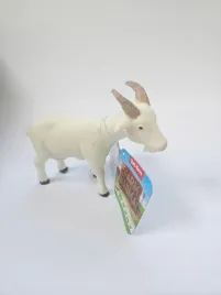 figurka-koza-biala-gumowy-zwierzeta-wiejskie-farm-animal