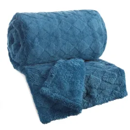 koc-z-mikrofibry-flano-puszysty-gruby-cieply-efekt-3-70x160-nancy-granatowy