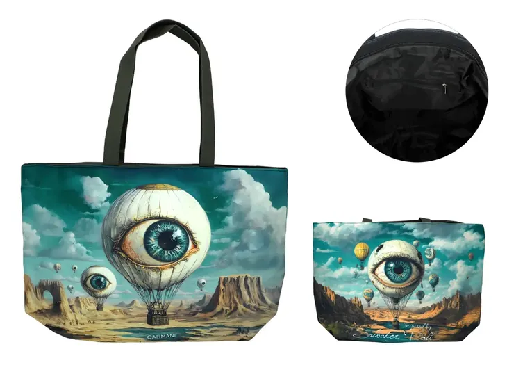 CARMANI Torba na ramię - inspirowana malarstwem S. Dali