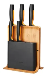 fiskars-ff-zestaw-komplet-5-nozy-kuchennych-w-bambusowym-bloku-drewnianym
