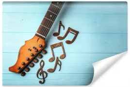 fototapeta-dla-mlodziezy-gitara-nuty-deski-450x300