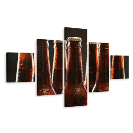 obraz-5-czesciowy-piwo-lager-butelki-bar-250x150