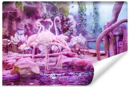 fototapeta-do-biura-flamingi-rzeka-natura-450x300