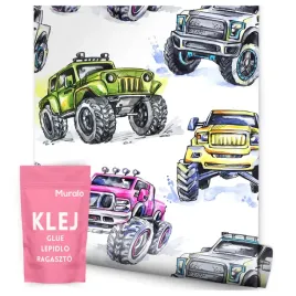 tapeta-w-rolce-dla-dzieci-samochody-monster-truck-wyscigi-auta-dla-chlopca
