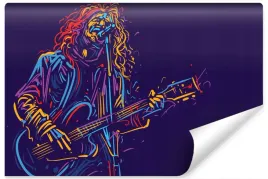 fototapeta-do-salonu-abstrakcyjny-muzyk-3d-450x300