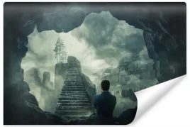 fototapeta-do-salonu-fantasy-schody-mgla-450x300