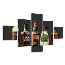 obraz-5-czesciowy-szkocka-whisky-butelki-250x150