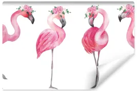 fototapeta-dla-mlodziezy-flamingi-kwiaty-450x300
