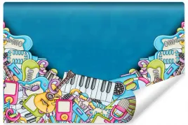 fototapeta-dla-mlodziezy-muzyka-gitara-3d-450x300
