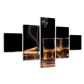 obraz-5-czesciowy-whisky-w-szkle-lod-bar-250x150