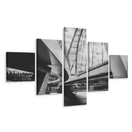 obraz-wieloczesciowy-czarno-bialy-most-3d-250x150