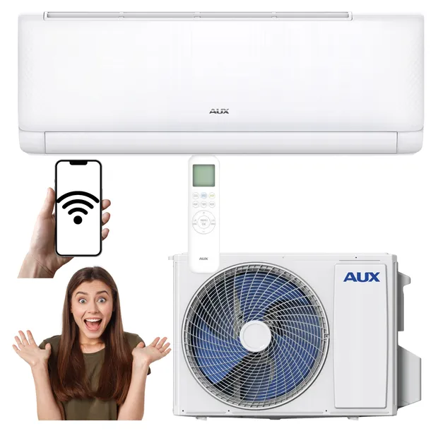 Klimatyzator Ścienny AUX Q-Smart ECO 7,2kW 70m2 Wi-Fi Klimatyzacja do DOMU