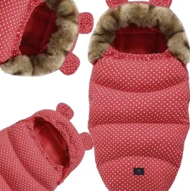 spiworek-wozka-fotelika-sanek-z-uszami-futerko-ocieplany-niemowlecy-100-cm