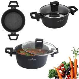 zwieger-forte-garnek-2-l-z-pokrywka-18-cm-czarny-indukcja-aluminium