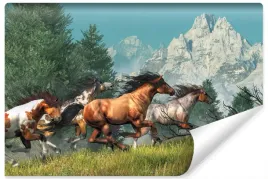 fototapeta-galopujace-konie-mustangi-3d-450x300