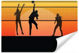 fototapeta-siatkarki-sport-zachod-slonca-400x280