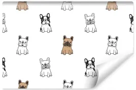fototapeta-dla-dzieci-kolorowe-buldogi-psy-450x300