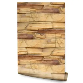 tapeta-do-sypialni-bezowy-kamien-lupek-efekt-3d