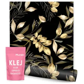 tapeta-scienna-do-sypialni-salonu-zlote-liscie-natura-rosliny-styl-glamour