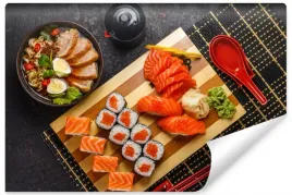 fototapeta-kuchenna-sushi-zupa-ramen-3d-450x300