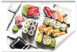 fototapeta-do-jadalni-sushi-jak-narysowane-450x300