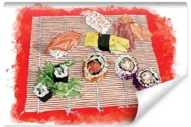 fototapeta-do-jadalni-sushi-rysunek-dekor-450x300