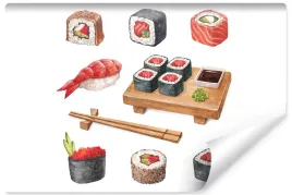 fototapeta-scienna-sushi-malowane-akwarela-450x300