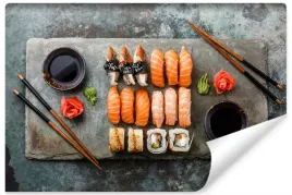 fototapeta-do-jadalni-zestaw-sushi-sashimi-450x300