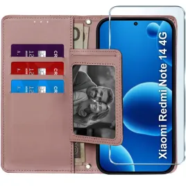 etui-z-klapka-do-xiaomi-redmi-note-14-4g-zamykane-magnetyczne-szklo-9h