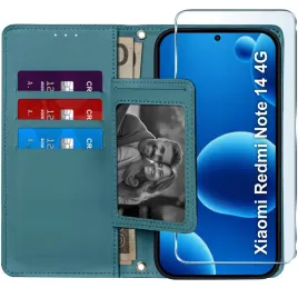 etui-z-klapka-do-xiaomi-redmi-note-14-4g-zamykane-magnetyczne-szklo-9h
