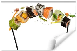fototapeta-kuchenna-kawalki-sushi-dekor-3d-450x300