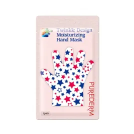 purederm-color-skin-nawilzajaca-maseczka-do-dloni-z-nadrukiem-w-gwiazdki