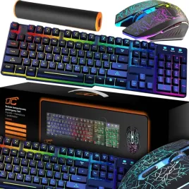 klawiatura-myszka-podkladka-gamingowa-podswietlenie-profesjonalny-zestaw