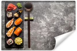fototapeta-scienna-sushi-rollsy-nigiri-3d-450x300