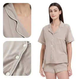 pizama-elegancka-dwuczesciowa-przebranie-krotka-taupe-z-biala-biza-l