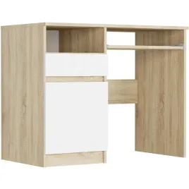 meble-biurko-stolik-96cm-sonoma-bialy-n35l
