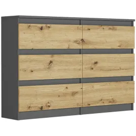 artisan-komoda-r-120-szafka-o-szerokosci-120cm-wyposazona-w-6-szuflad-w-kolorze-antracyt-mix
