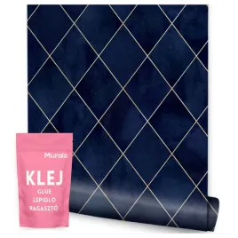 tapeta-scienna-do-salonu-sypialni-wzor-geometryczny-romby-styl-glamour