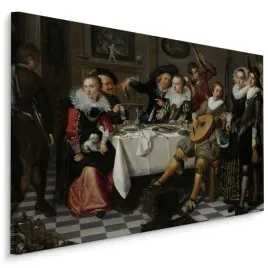 obraz-do-jadalni-ludzie-malarstwo-sztuka-120x80