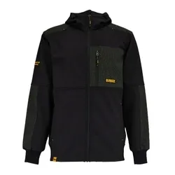 DEWALT SOFTSHELL WODOODPORNY CZARNY KAPTUR WZMOCNIONE PANELE DWC263-001-M