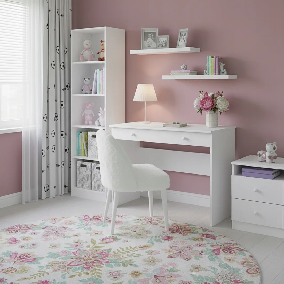 biurko-biale-komputerowe-szkolne-z-szuflada-wolnostojace-proste-basic