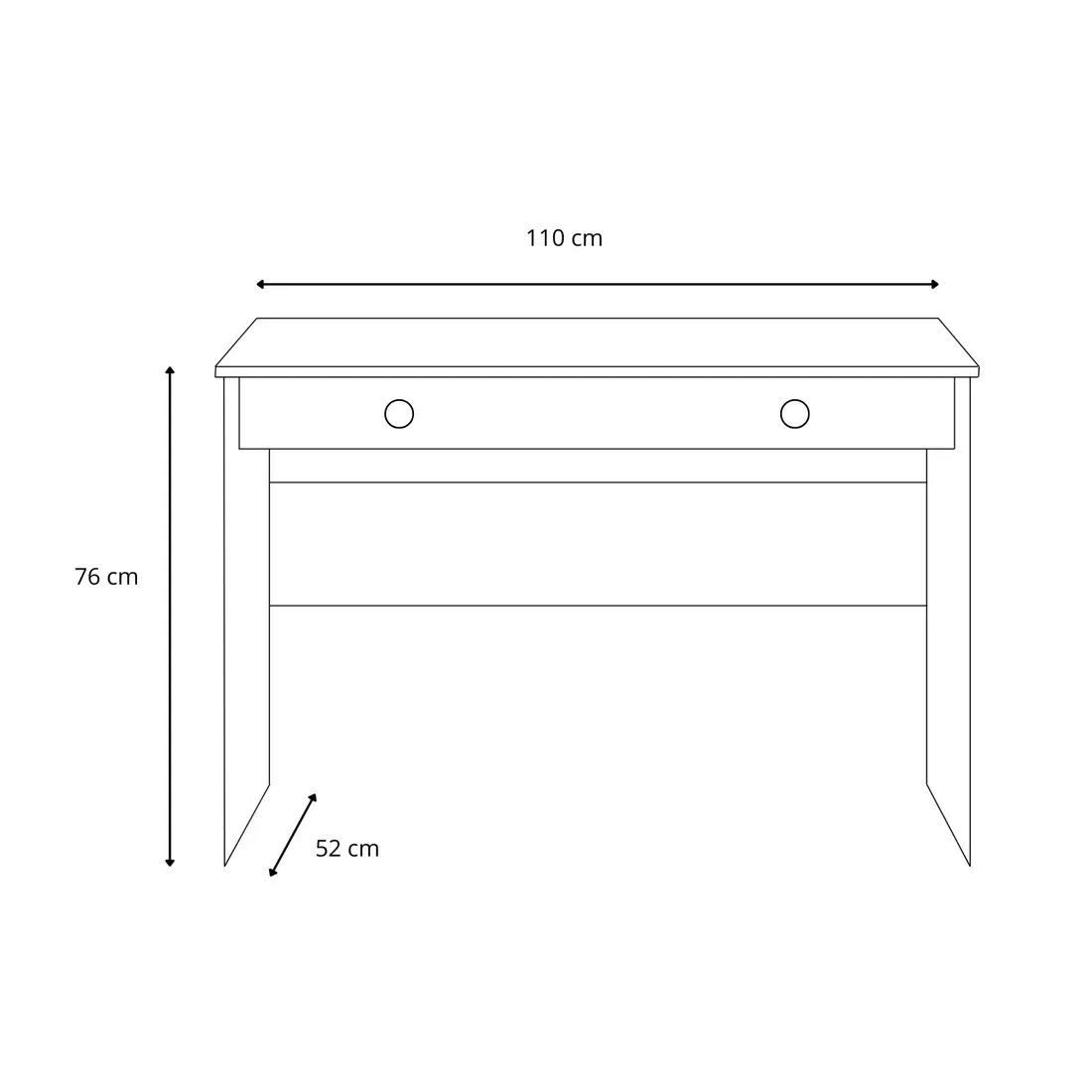 biurko-biale-komputerowe-szkolne-z-szuflada-wolnostojace-proste-basic