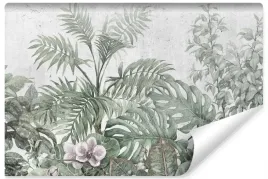 fototapeta-tropikalne-rosliny-beton-mur-3d-450x300