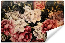 fototapeta-piwonie-kwiaty-ornamenty-retro-450x300