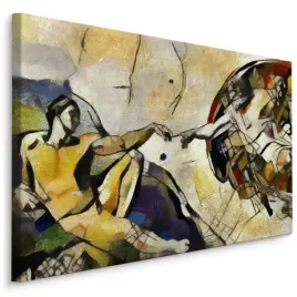 obraz-stworzenie-adama-styl-pablo-picasso-120x80