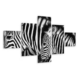 obraz-wieloczesciowy-zebry-stado-natura-3d-250x150